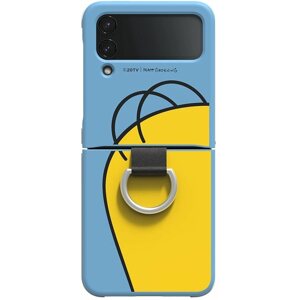 Mobiltelefon tok Samsung Silicone Cover Ring Z Flip4, Homer Simpson