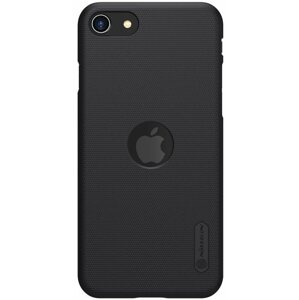 Telefon tok Nillkin Super Frosted hátlap Apple iPhone SE 2022/2020 Black készülékhez (With Logo Cutout)
