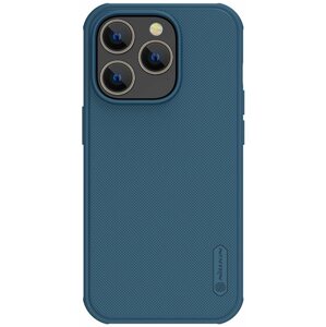 Telefon tok Nillkin Super Frosted PRO Apple iPhone 14 Pro hátlap tok - kék (Logó kivágás nélkül)