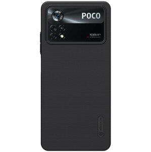Telefon tok Nillkin Super Frosted Poco X4 Pro 5G fekete hátlap tok