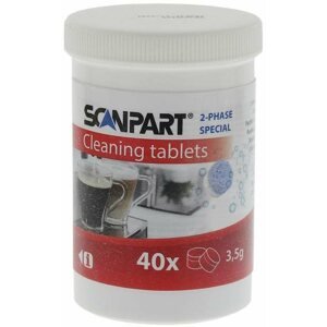 Tisztítószer Scanpart tisztító tabletta kávéfőzőkhöz, 2-fázisú