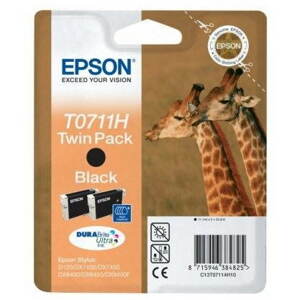 Tintapatron Epson T0711H Dual Pack fekete 2 db