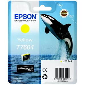 Tintapatron Epson T7604 sárga