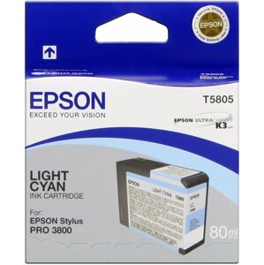 Tintapatron Epson T580 világos ciánkék