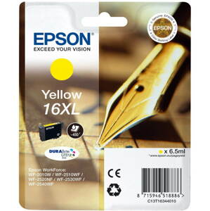 Tintapatron Epson T1634 XL, sárga