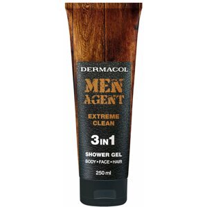 Tusfürdő DERMACOL Men Agent Extreme Clean 3in1 Shower Gel 250 ml