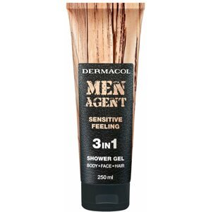Tusfürdő DERMACOL Men Agent Sensitive Feeling 3in1 Shower Gel 250 ml
