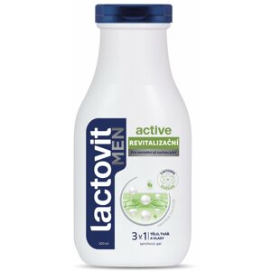 Tusfürdő LACTOVIT Men Active Revitalizáló 3 az 1-ben tusfürdő 300 ml