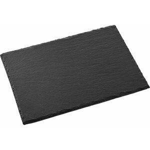 Tálca Siguro Slate Pala lap 30x20 cm, fekete