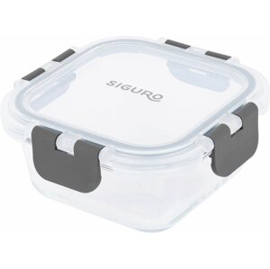 Tárolóedény Siguro Glass Seal élelmiszertároló edény 0,3 l, 6 x 12 x 12 cm