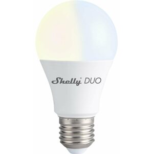 LED izzó Shelly DUO, tompítható izzó 800 lm, E27 menet, állítható fehér hőmérséklet, WiFi