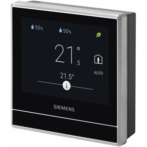 Okos termosztát Siemens RDS110 okos termosztát páratartalom és levegőminőség érzékelővel VOC
