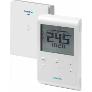 Okos termosztát Siemens RDE100.1RFS Programozható digitális szobatermosztát, vezeték nélküli