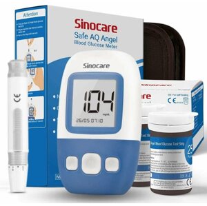 Vércukormérő SINOCARE Glukometr Safe AQ Angel