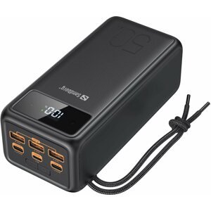 Power bank Sandberg Powerbank USB-C PD 130 W 50000, fekete
