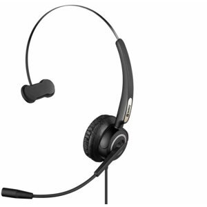 Fej-/fülhallgató Sandberg USB Pro Mono Headset mikrofonnal, fekete
