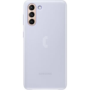 Telefon tok Samsung Galaxy S21+ fehér LED-es tok
