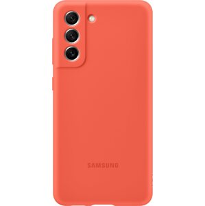 Telefon tok Samsung Galaxy S21 FE 5G korallpiros szilikon tok