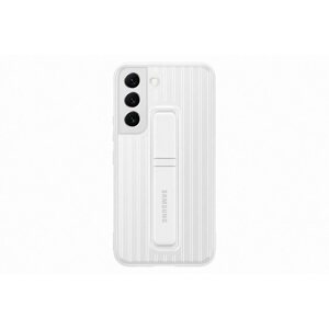 Telefon tok Samsung Galaxy S22 5G fehér ütésálló kitámasztós tok