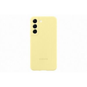 Telefon tok Samsung Galaxy S22 5G sárga szilikon tok