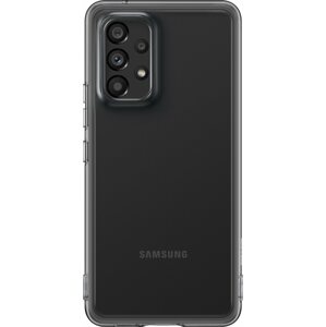 Telefon tok Samsung Galaxy A53 5G Félig átlátszó hátlap tok fekete