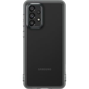 Telefon tok Samsung Galaxy A33 5G Félig átlátszó hátlap tok fekete