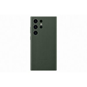 Telefon tok Samsung Galaxy S23 Ultra bőr hátlap Green
