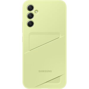 Telefon tok Samsung hátlapi tok kártyatartó zsebbel Galaxy A34 Lime