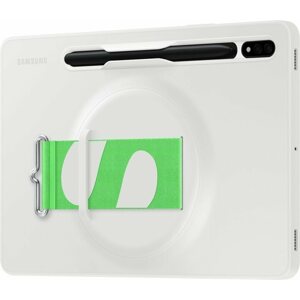 Tablet tok Samsung Galaxy Tab S8 Hátsó borító pánttal, fehér