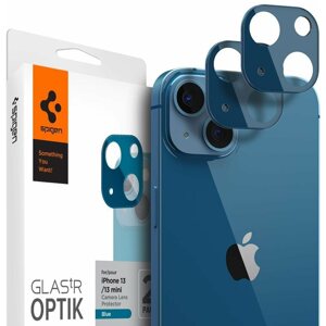 Kamera védő fólia Spigen tR Optik 2 Pack Blue iPhone 13/13 mini