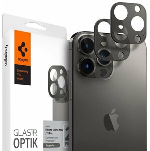 Kamera védő fólia Spigen tR Optik 2 Pack Graphite iPhone 13 Pro/13 Pro Max