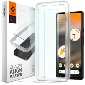 Üvegfólia Spigen Glass AlignMaster 2 Pack Clear Google Pixel 6a