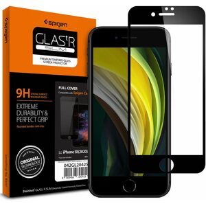Üvegfólia Spigen Glass FC HD Black iPhone SE 2022/SE 2020/8/7