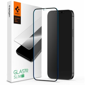 Üvegfólia Spigen Glass FC Black HD 1 Pack iPhone 12 Pro Max üvegfólia
