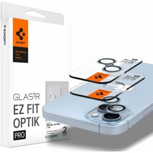 Kamera védő fólia Spigen Glass EZ Fit Optik Pro 2 Pack Blue iPhone 14/iPhone 14 Plus