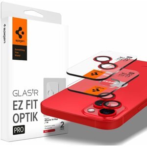 Kamera védő fólia Spigen Glass EZ Fit Optik Pro 2 Pack Red iPhone 14/iPhone 14 Plus