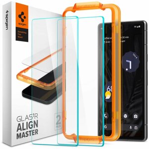 Ochranné sklo Spigen Glass Align Master Clear 2 Pack Google Pixel 7a