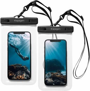 Mobiltelefon tok Spigen A601 átlátszó vízálló tok 2 darabos csomag
