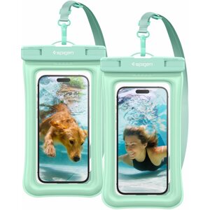 Pouzdro na mobil Spigen Aqua Shield WaterProof Floating Case A610 2 Pack Mint