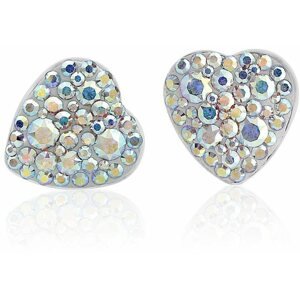 Fülbevaló JSB Bijoux Swarovski® kristályokkal díszített szív fülbevaló (többszínű)