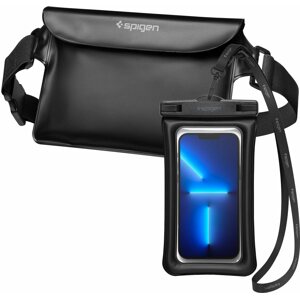 Pouzdro na mobil Spigen Aqua Shield WaterProof Floating Case + WaterProof Waist Bag A621 Set Black