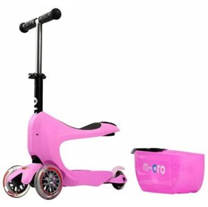 Gyerekroller Micro Mini2go Deluxe, rózsaszín