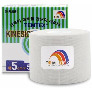 Kineziológiai tapasz Temtex tape Classic fehér 5 cm