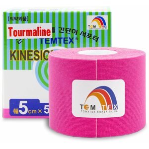 Kineziológiai tapasz Temtex Tourmaline pink 5 cm-es kineziológiai szalag