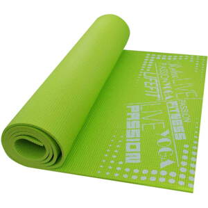 Fitness szőnyeg Lifefit Slimfit edző szőnyeg, világos zöld