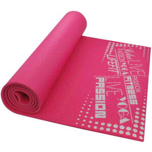 Fitness szőnyeg Lifefit Slimfit edzőszőnyeg, világos rózsaszín