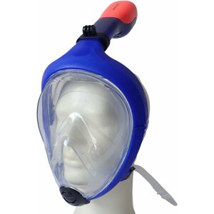Šnorchlovací maska Celoobličejová potápěčská maska modrá