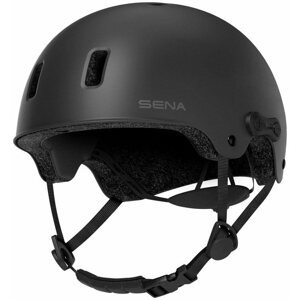 Kerékpáros sisak SENA Rumba Univerzális sportsisak headsettel, matt fekete