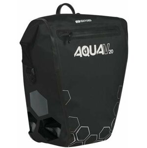 Kerékpáros táska OXFORD oldaltáska AQUA V20 QR, (fekete, gyorskioldó rendszerrel, térfogat 20l, 1db)