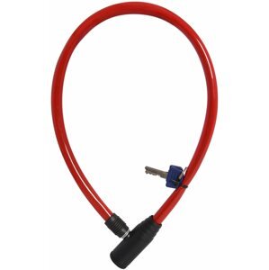 Kerékpár zár OXFORD HOOP4 Zár, (600 mm hosszú, 12 mm átmérőjű kábel, piros)